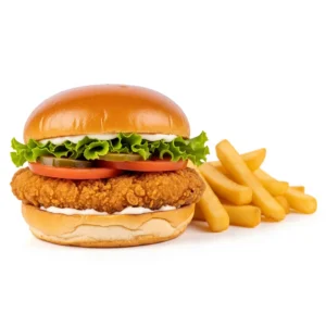 Chicken-Fillet-Burger-with-Chips
