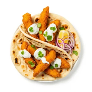 Chicken Strips In Naan Bread