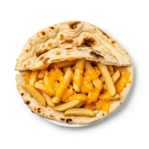 Chips And Cheese In Naan Bread