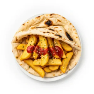 Chips-in-Naan-Bread