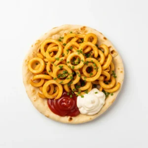 Curly Fries In Nan Bread