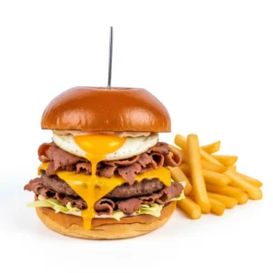 Quarter Pounder Mega Burger With Chips