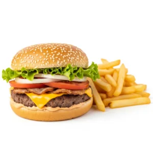 Mixed Burger With Chips