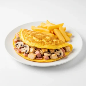 Mixed Omelette And Chips
