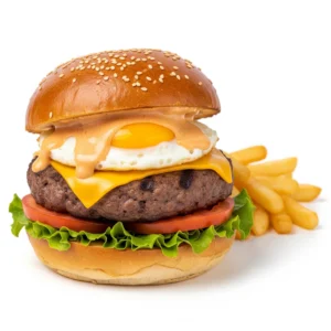 Special Burger With Fries