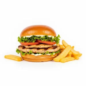 Chicken-Burger-with-Chips
